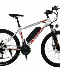 E-Bike 250w 8Ah Lithium Battery 36V 21 Speed-L88-Carbon Steel - White, Red