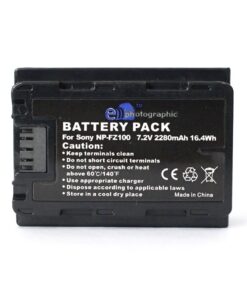 E-Photographic 2280 mAh Generic NP-FZ100 Lithium Battery-Sony Cameras