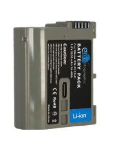 E Photographic EN-EL15 2050mAh Type C Replacement Battery for Nikon
