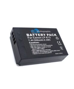 E-Photographic LP-E12 850 mAh Lithium Battery for Canon Cameras - EPHLPE12