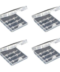 E-Photographic Set of 4 AA Battery Storage Boxes Holds 16 Batteries-EPHK116
