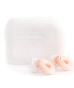 Ear Plugs for Sleeping/Noise Reduction Reusable Silicone Earplugs Concerts - Pink