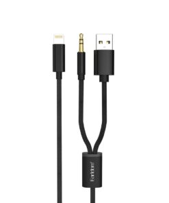 Earldom Lightning to 3.5mm with USB 3in1 Audio Cable AUX43-120cm