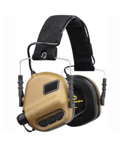 Earmor M31 MOD4 NRR22 Electronic Ear Protector with Aux - Cayote Brown
