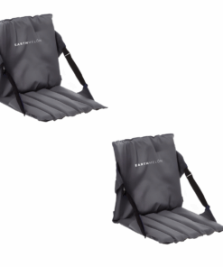 Earthmelon Portable Stadium, Picnic, Festival Seat Cushion Pack of 2 - Grey