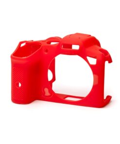 easyCover PRO Silicon Camera Case for Mirrorless Canon R7 Red - ECCR7R