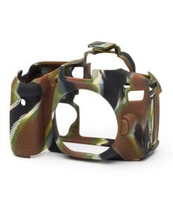 easyCover PRO Silicon Camera Protect Case for Canon 80D Camouflage- ECC80DC