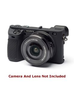 easyCover PRO Silicone Camera Case for Sony A6500 - Black - ECSA6500B
