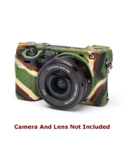 easyCover PRO SiliconeÂ Camera Case - Sony A6000-A6400 Camouflage-ECSA6300C