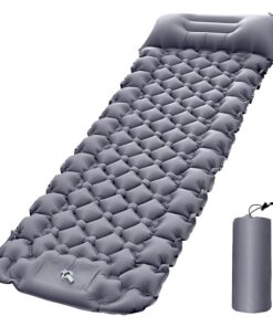 EASYTAO Portable Camping Mat Inflatable Camping Mat with Pillow - Gray