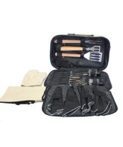 Eat Right 19 Piece Braai and Dinner Set in Bag - Khakhi