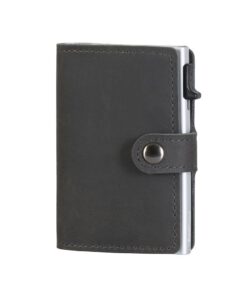EaziCard RFID Genuine Leather Wallet - Grey