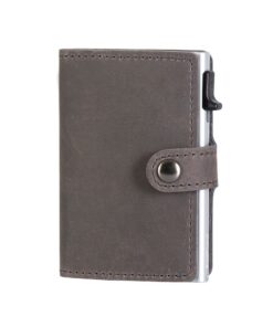 EaziCard RFID Genuine Leather Wallet - Silver