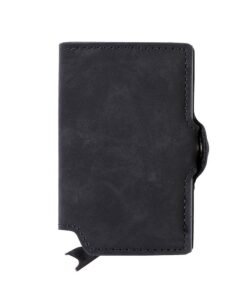 EaziCard RFID Wallet PU Leather  - Black