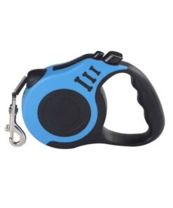 Eco Dogleash with rope retractable with black rubber grip
