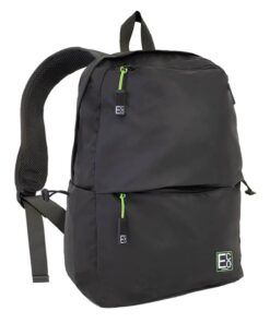 ECO Durable Waterproof Laptop & Travel Backpack, Adjustable Straps - Black