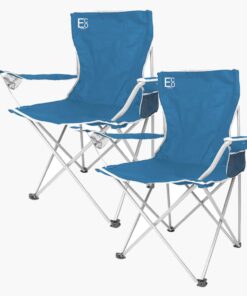 ECO Foldable Outdoor 2 Chair Bundle - Blue