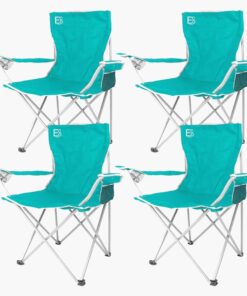 ECO Foldable Outdoor 4 Chair Bundle - turquoise