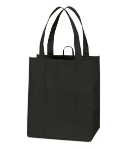 Eco Friendly Foldable, Washable & Reusable Shopper Bag - Black - 100 Pack