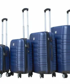 Eco Santorini 4 Piece Suitcase Set Navy