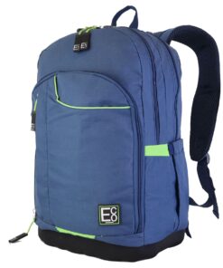 ECO Smart Air-Flow Hardbase Laptop Backpack with Tablet Pockets - Navy Blue