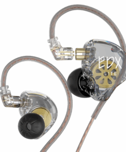 EDX - Bass Boosted Earphones With Detachable Copper-Plated Cable - Grey