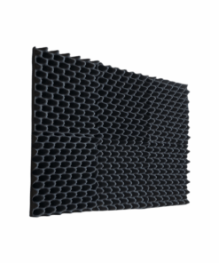 Egg crate (Convolute) - Acoustic Foam Panel - Black - 6 Pack