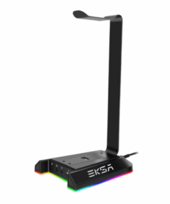 EKSA - W1 - RGB Lighting Headset Stand with 7.1 Surround Sound - Black
