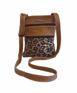 EL Shaddai Leather - Leopard Print Crossbody Bag