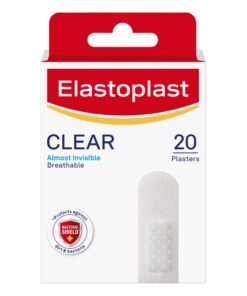 Elastoplast Clear, Almost Invisible and Breathable Plasters, 20 Strips