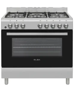 Elba Essential 90cm 5 Burner Gas Stove & Oven Stainless Steel 04/96Cl828
