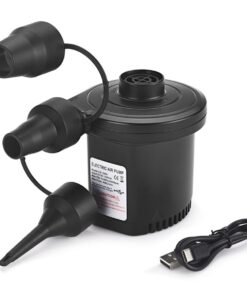 Electric Air Pump, Portable Fast Inflatable Air Pump With 3 Nozzles