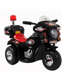 Electric Kids Motorbike with Rechargeable Battery - Black