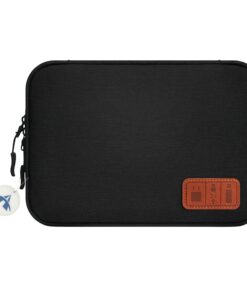 Electronic Travel Cable Organizer Bag For Cable Charger USB SD Card - Black