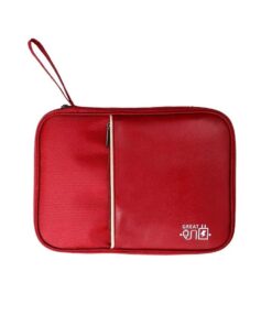 Electronics Chargers Cables Travel Organizer Accessories Portable Pouch Bag - Rose Red