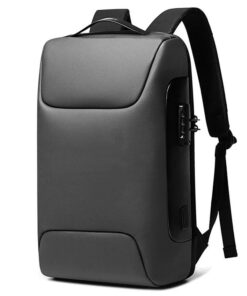 Elegant Anti-Theft Waterproof Laptop Backpack -15.6 - 16 inch - Grey