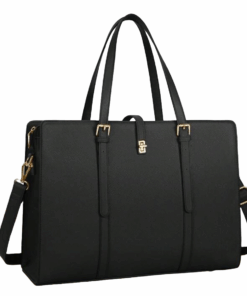 Elegant Durable Leather Laptop & Tote Bag - 15.6 Inch