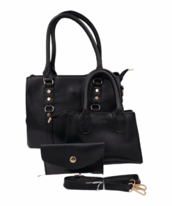 Elegant Purses and Handbags for Women Bag Ladies Bags with Shoulder Strap - Black