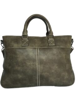 Elegant Stitched Vivace Laptop Bag - Green