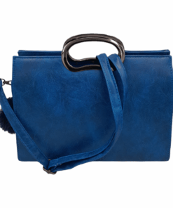Elegant Tote Handbag for Women - Double-Compartment Ladies' Shoulder Bag - Blue