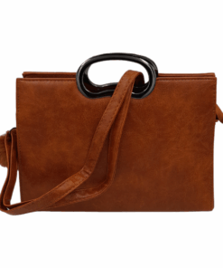 Elegant Tote Handbag for Women - Double-Compartment Ladies' Shoulder Bag - Brown