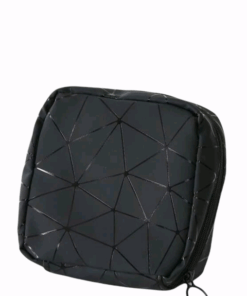 Elegant Waterproof Tampon And Sanitary Pad Pouch Storage Bag - Black