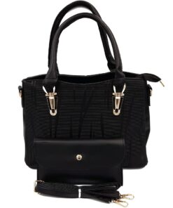 Elegant Women Handbags Medium Everyday Bags Ladies Handbags for Women - Black