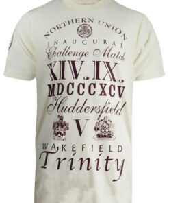 Ellis Rugby - Men's Huddersfield Giants T-Shirt Superleague - Ecru - S