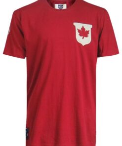 Ellis Rugby - Men's Vintage Canada Rugby T-Shirt Retro Style - Red - XL