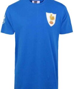 Ellis Rugby - Men's Vintage France Rugby T-Shirt Retro Rugby Union - Blue - S
