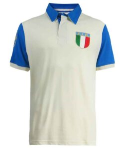 Ellis Rugby - Men's Vintage Italy Rugby Union Polo Shirt Retro - Blue - XL