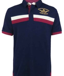 Ellis Rugby - Men's Vintage Old Boys Rugby Polo Shirt 1871 - Navy - S
