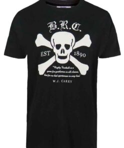 Ellis Rugby - Men's Vintage Rugby Team T-Shirt Invitation XV - Black - M