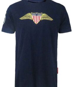 Ellis Rugby - Men's Vintage USA Rugby T-Shirt Heritage Style - Navy - S